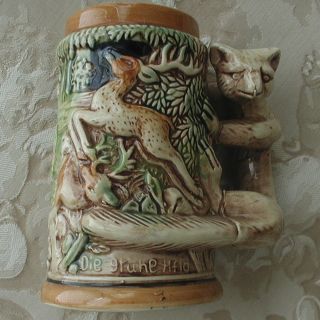  Ceramic Beer Stein Mug Tankard “Hunter’s Joy” Japan