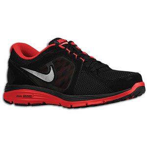 Nike Dual Fusion Run   Mens   Running   Shoes   Black/Gym Red
