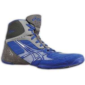 ASICS® Cael V5.0   Mens   Wrestling   Shoes   Royal/Silver/Titanium