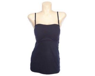 New Breezies Strapless Conceal Shape Tank Black L