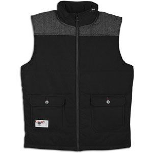 LRG Rockwood Puffy Vest   Mens   Skate   Clothing   Black