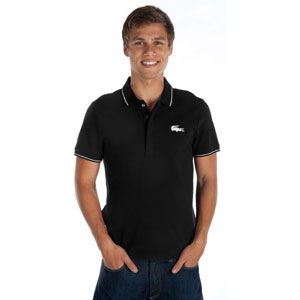 Lacoste Large Black Croc Polo   Mens   Casual   Clothing   Black