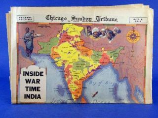  Tribune Graphic Section WWII India Huntz Hall Dead End Kids