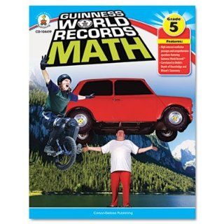  104419 Guiness World Records Math, Grade 5, 128 pages