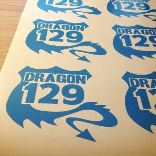 Tail Of The Dragon Route 129 Logo Sticker Vinyl Decal 