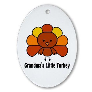Grandmas Little Turkey Oval Ornament by  Home
