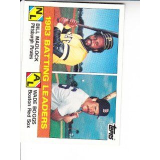 1984 Topps #131 W.Boggs/B.Madlock LL Baseball Everything
