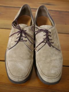 Vintage 50s 60s Hush Puppies Brown Brushed Suede Mens Oxfords 7 5 M 40