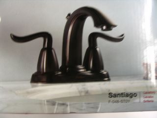 Price Pfister Santiago 4 Centerset Lavatory Bath Faucet Tuscan Bronze