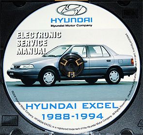 1989 1990 1991 1992 1993 1994 Hyundai Excel Workshop Service Repair