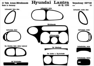 Prewoodec Habillage Individuel Hyundai Lantra RD Depuis 12 98 Made in