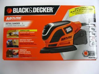 Black Decker MS800B Mouse Detail Sander Polisher Kit New