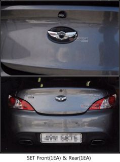 Hyundai 2010 2011 Genesis Coupe Emblem Front 1ea Rear 1ea Set