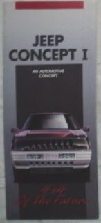 Jeep 1989 Concept 1 Concept Car Sales Brochure