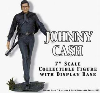 Johnny Cash ® Figure Guitar Railroad Track as Stage