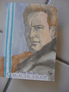  Galactic Files Original Sketch Card Ian Yoshio Roberts Artist