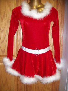 MS Santa Claus Red Velvet Ice Skating Dress AXL