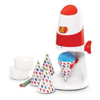 JELLY BELLY ELECTRIC ICE SHAVER W/ 2 MOLDS, 4 SNOW CONE CUPS & STRAWS