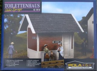 Pola G Scale Trains Idaho Springs Outhouse Building Kit