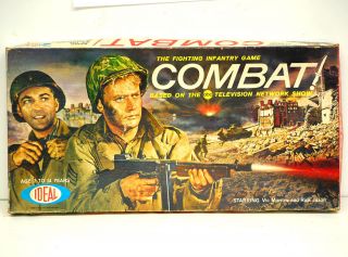 Ideal Combat Board Game with Vic Morrow 1963