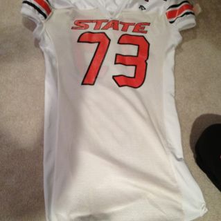   Used Authentic NCAA Oklahoma State Football Jersey Sz 4XL Plus 6 In
