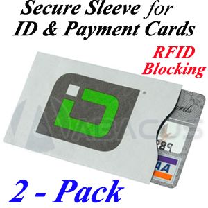 Secure RFID Protection Sleeve Shield for Credit Card ID