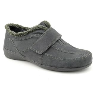 Easy Spirit Iggy Womens Size 7 Gray Wide Regular Suede Loafers Shoes