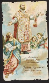 St Ignatius of Loyola Die Cut Holy Card