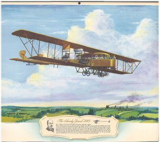 Igor Sikorsky Grand Biplane 1913 by Hubbell 1940s