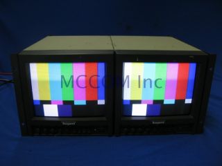 Ikegami TM9 1D 9 Broadcast Color Monitor w SDI Pair