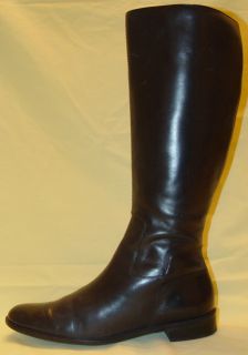 Talbots Black Riding Style Leather Boots Ladies 7 B