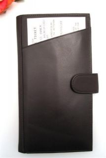 Ili Chocolate Leather Passport Travel Wallet Ticket Holder New