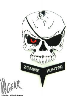ill Gear v2 EVIL Doomsday Skull Zombie Hunter Velcro Patch GID Glow in