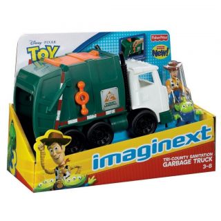 Imaginext Disney Toy Story Tri County Sanitation Garbage Truck Woody