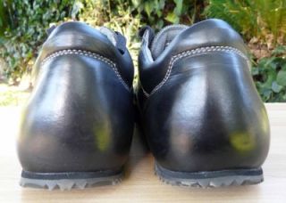 Bass Black Leather Oxford Casual Mens Shoes Size 13 M Wedge Sole