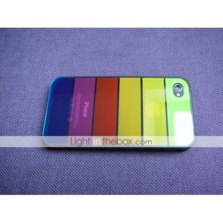 USD $ 4.49   Rainbow Protective Case for iPhone 4 (Black),