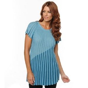 IMAN Global Chic Flatter Yourself Colorful Swirl Knit Tunic XS 236881