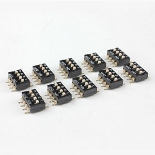  54mm Pitch Dip Switches (10 Piece Pack), Gadgets