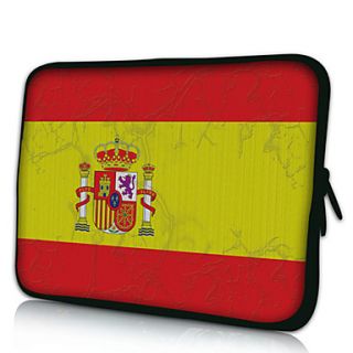 Spanish Flag Neoprene Laptop Sleeve Case for 10 15 MacBook, Dell, HP