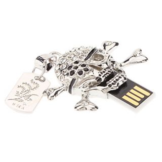 EUR € 16.27   16 Go Crâne Pendentif Métal 3 USB 2.0 Flash Drive