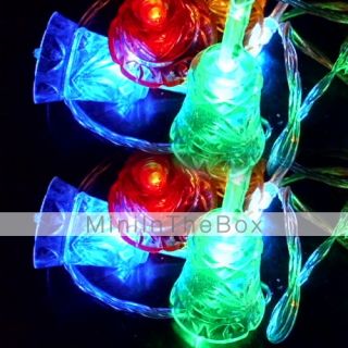 USD $ 17.36   6M 3W 32 LED Colorful Light Wind bell Design String