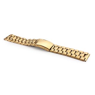 USD $ 11.19   Unisex Stainless Steel Watch Band 20MM (Gold),