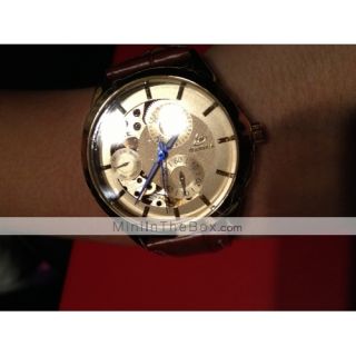 USD $ 18.49   Womens PU Analog Mechanical Wrist Watch 9261 (Brown