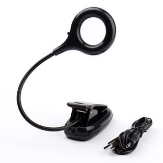 USD $ 8.99   18 LED USB Clip on Light with Magnifier (Black),