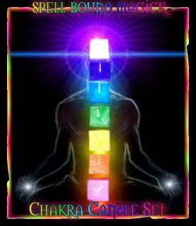 Spell Bound Magick Chakra Aura Meditation Energy Candle Set