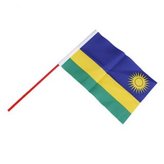 EUR € 1.83   bandeira de Ruanda grande 21,5 centímetros,, Frete