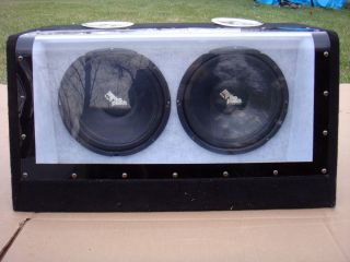 12 Rockford Fosgate Punch Twin SUBWOOFER Car Stereo Amp Speaker Kicker