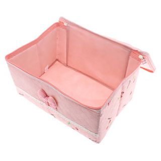 USD $ 8.99   31x21x17cm Cherry Pattern Foldable Family Storage Box