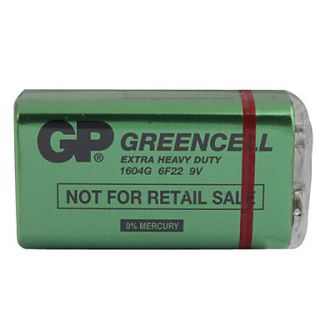 USD $ 2.49   Super Power 1604G 6F22 9V Heavy Duty Battery   Green