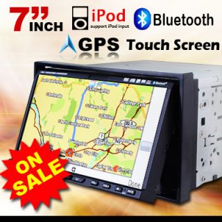 Sale 7 Double DIN in Dash Car TV DVD Player GPS Bluetooth Navigation